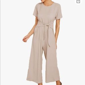 QUERAL creamy beige jumpsuit, size XL